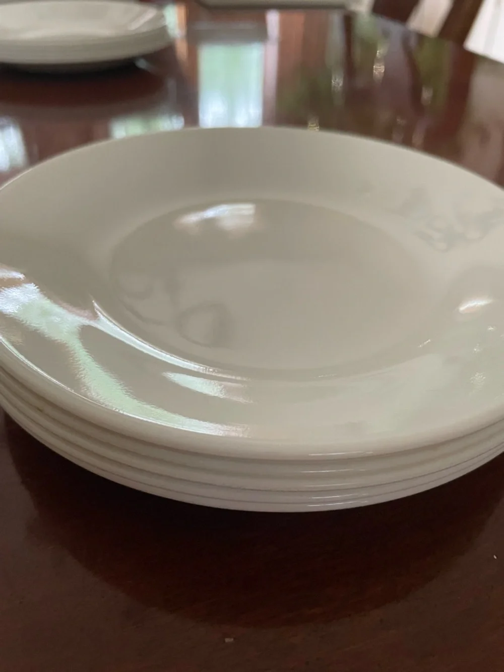 Corelle (6) Winter Frost White Bread & Butter Plates 6¼” , excellent condition